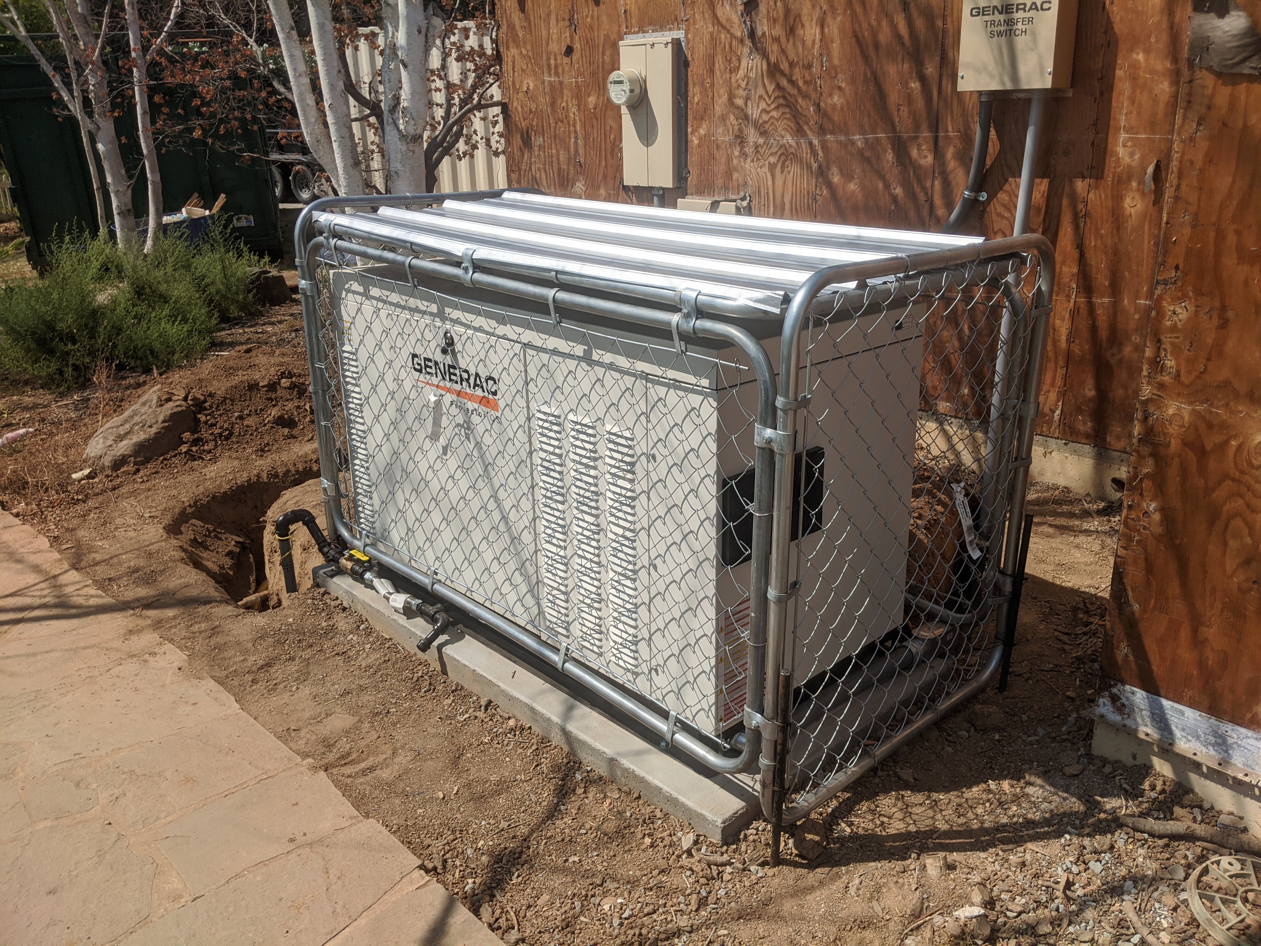 Temporary job site power with protection